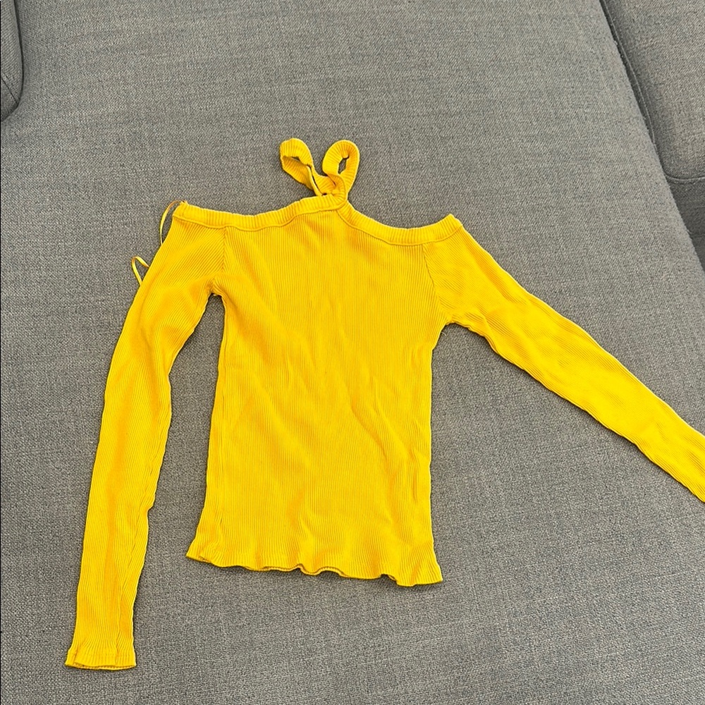 Yellow Off-Shoulder Top